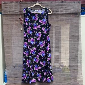 Black/Purple Floral Dress